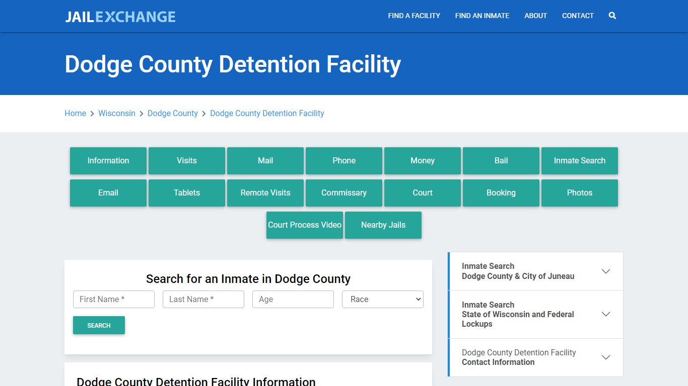 Dodge County Detention Facility - Jail Exchange